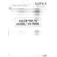 SUPRA SV9200 Instrukcja Serwisowa