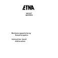 ETNA A8015RVS Instrukcja Obsługi
