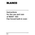 BLANCO BOST162X Instrukcja Obsługi