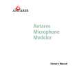 ANTARES ANTARES MICROPHONE MODELER Instrukcja Obsługi