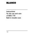 BLANCO BDO770W Instrukcja Obsługi