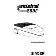 SINGER MISTRAL 2000 Instrukcja Obsługi