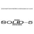 MICRO SEIKI SOLID-5 Instrukcja Obsługi