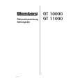 BLOMBERG GT10000 Instrukcja Obsługi