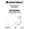OMNITRONIC DD-5250 Instrukcja Obsługi