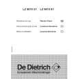 DE DIETRICH LZ9619E1 Instrukcja Obsługi