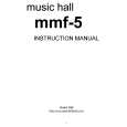 MUSIC HALL MMF-5 Instrukcja Obsługi