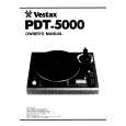 VESTAX PDT-5000 Instrukcja Obsługi