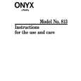 ONYX 813 Instrukcja Obsługi