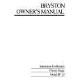 BRYSTON BP1.5 Instrukcja Obsługi
